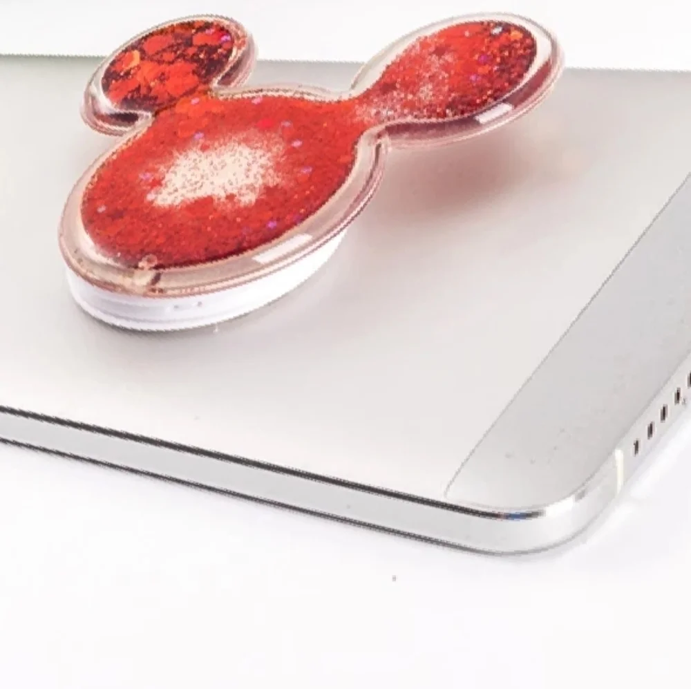 Mickey Mouse red glitter phone holder